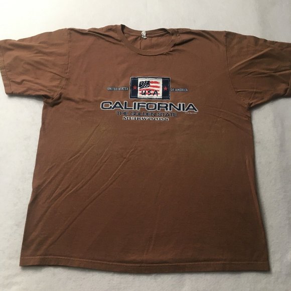 MuirWoods T-Shirt XL Nature Forest Wildlife Golden State California USA flag - Picture 1 of 8